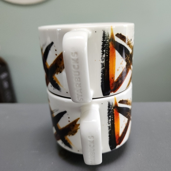 Two Starbucks 2014 Artisan Series Brown and White - Picture 6 of 6